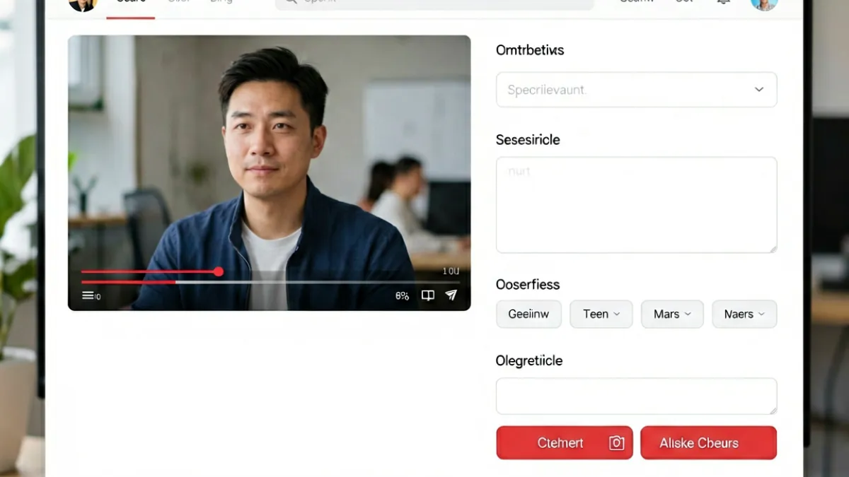 51视频创作者上传界面，显示视频格式选择、封面裁剪与标题填写区域